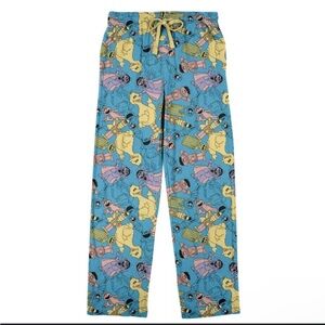 Sesame Street Blue Character Print Men's Pajama Pants